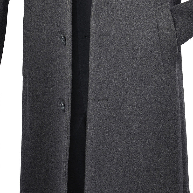 (S) Milan Collection - Wool and Cashmere Regular Fit Dress Top Coat 48