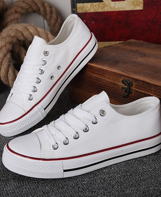 Casual Plain Strappy Breathable Canvas Flats Shoes