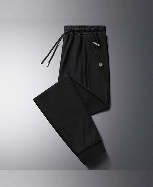 Men Drawstring Breathable Straight Pants