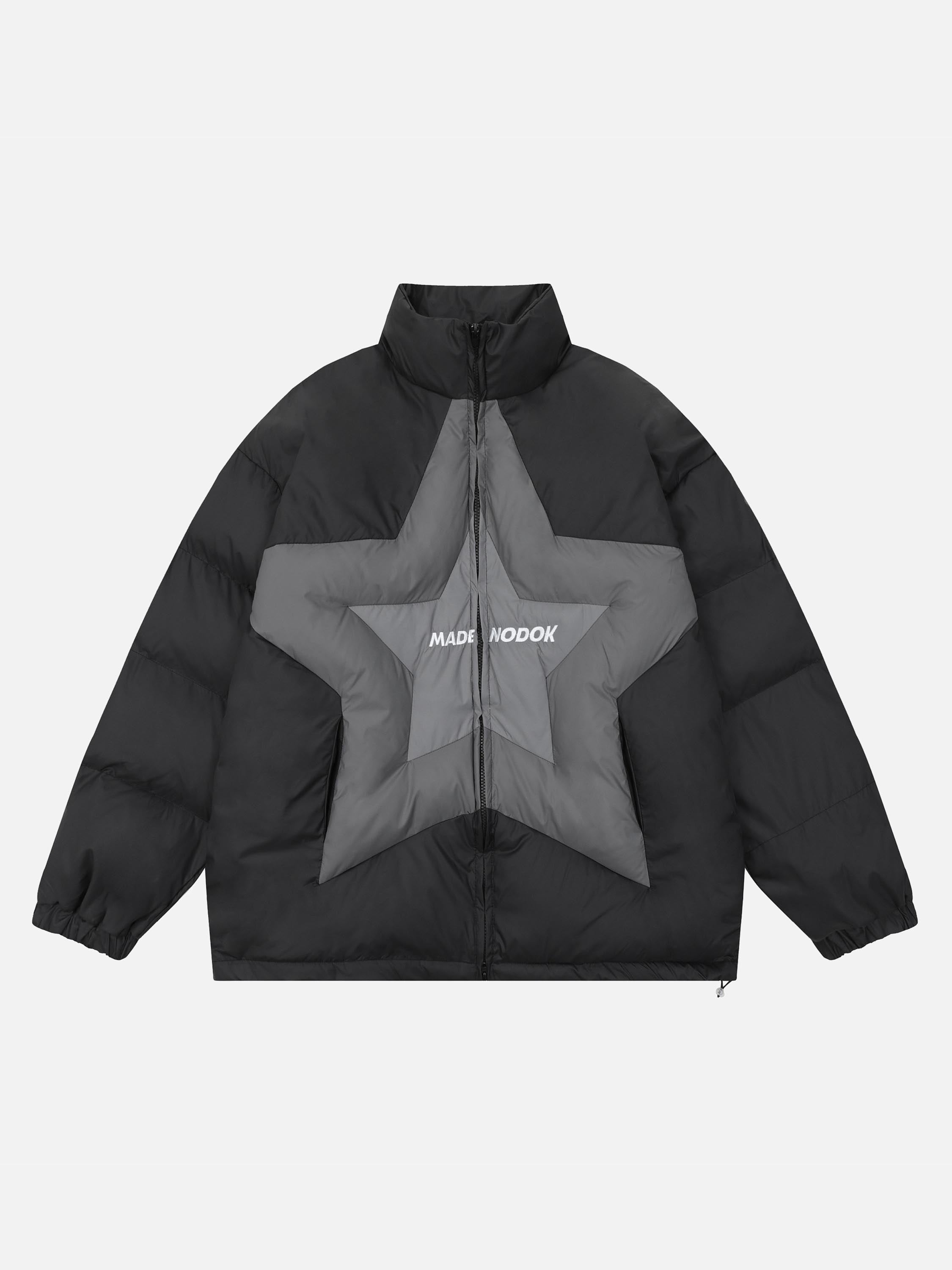 The Vimiaparty American High Street Stars Thickened With Cotton Stand-up Collar Cotton Jacket